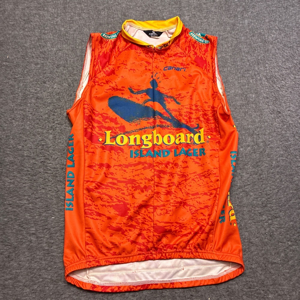 Vintage Canari Kona Brewing‎ Co Longboard Island Lager Cycling Jersey Men Large